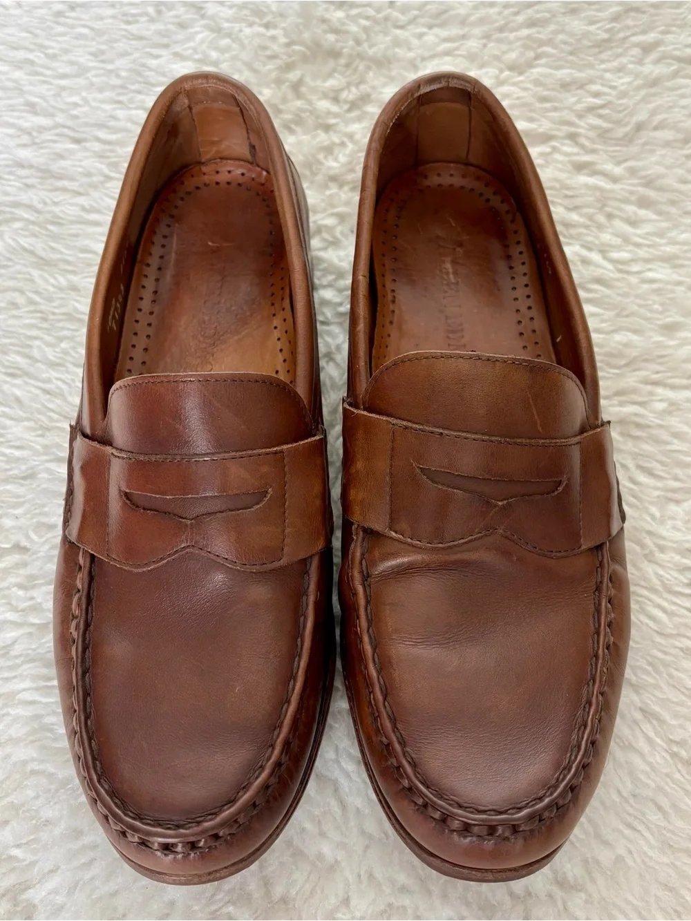 Allen Edmonds Classic Brown Leather Penny Loafers - Men's Dress Casual Sz 10.5 D